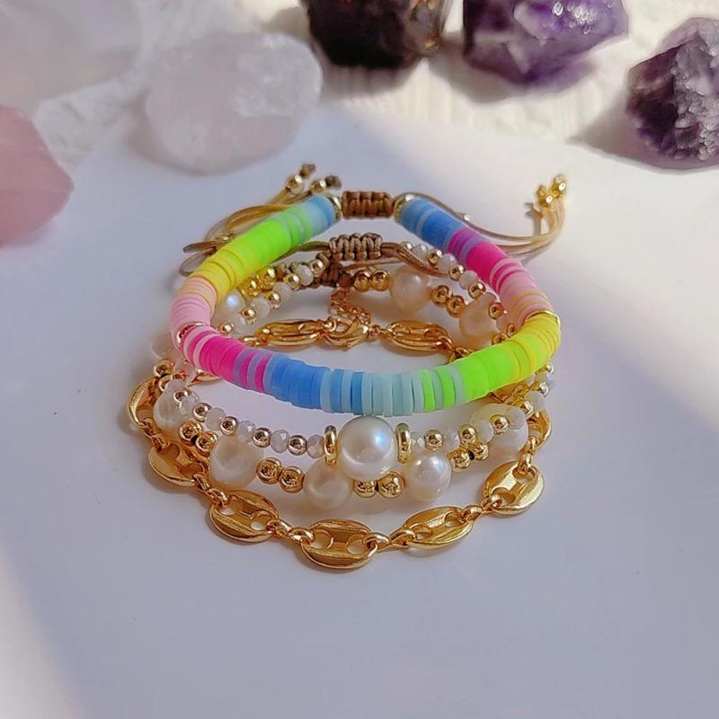 Heishi Pearl Bracelet for Boho Style Girls