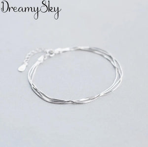 Bohemia Summer Silver Multi-layer Chain Bracelet for Women