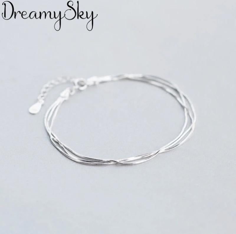 Bohemia Summer Silver Multi-layer Chain Bracelet for Women