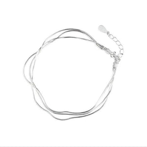 Bohemia Summer Silver Multi-layer Chain Bracelet for Women