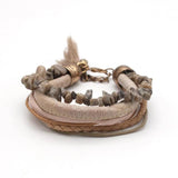 Multilayer Punk Leather Bracelets for Women