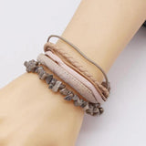 Multilayer Punk Leather Bracelets for Women
