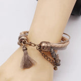 Multilayer Punk Leather Bracelets for Women