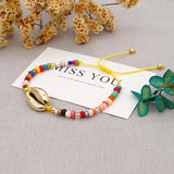 Summer Shell Beads Bracelet Colorful Bangle