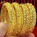 Copper Alloy Bangles Bracelet Charm Plated Jewelry Bridal Wedding Banquet