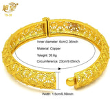 Copper Alloy Bangles Bracelet Charm Plated Jewelry Bridal Wedding Banquet