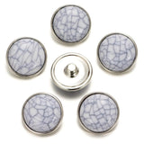 10pcs/lot Snap Button Charms for DIY Bracelet 18mm Gray 10colors