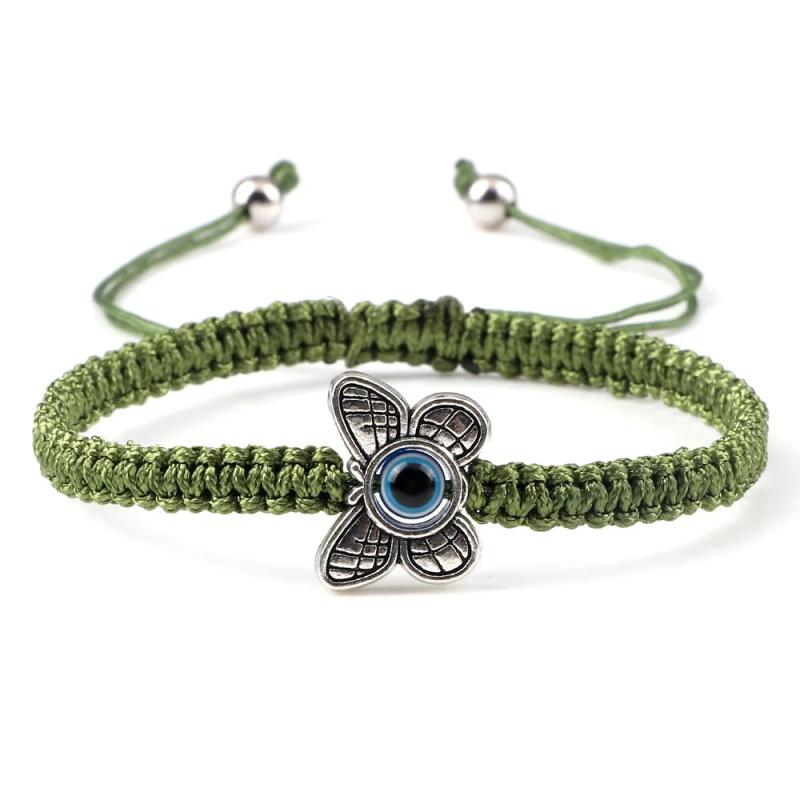 WANGAIYAO Demon Eye Bracelet Bestie Bracelet Hand Rope Couple Braided Butterfly