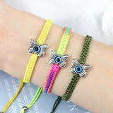 WANGAIYAO Demon Eye Bracelet Bestie Bracelet Hand Rope Couple Braided Butterfly