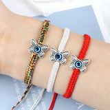 WANGAIYAO Demon Eye Bracelet Bestie Bracelet Hand Rope Couple Braided Butterfly