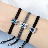 WANGAIYAO Demon Eye Bracelet Bestie Bracelet Hand Rope Couple Braided Butterfly