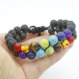 Frosted Stone Gallstone Yellow Tiger Eye Men's Bracelet