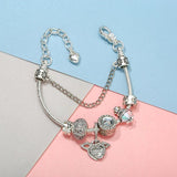 Silver Charm Bracelet With Angel's Wings Friendship Bracelets