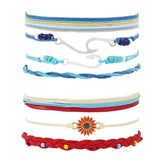 Surfer Wave Adjustable Bracelet Set