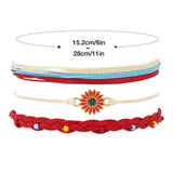 Surfer Wave Adjustable Bracelet Set