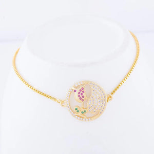 Zircon Tulip Flower Bracelet Women's Charm Jewelry