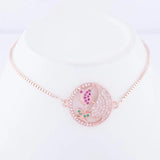 Zircon Tulip Flower Bracelet Women's Charm Jewelry