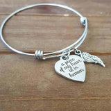 Heaven Bangle Bracelet Birthstone Charm Sympathy Bereavement