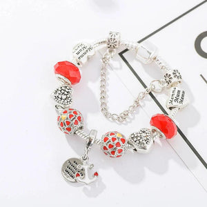 Cartoon Kitty Pendant DIY Bracelet Snake Chain Cake Beads Charm for Kids Girls