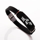 King's Avatar Silicone Bangle Stainless Steel Bracelet Wristband Cosplay