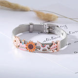 Sunflower Guardian Charm Bracelet Stainless Steel Strap