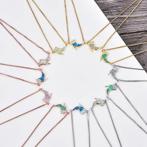 Opal Adjustable Copper Heels Bracelet 11-22cm