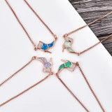 Opal Adjustable Copper Heels Bracelet 11-22cm