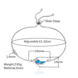 Opal Adjustable Copper Heels Bracelet 11-22cm