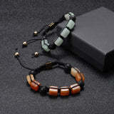 Volcanic Stone Crystal Agate Bracelet Unisex Multi-color