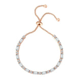 Zircon Tennis Bracelet for Women, Rose Gold Gift Jewelry