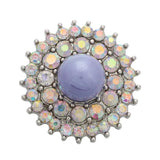 6Pcs Simulated-pearl Snap Jewelry Crystal Button For 18MM Snap Bracelet