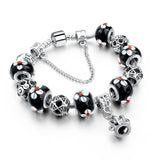 Crown Charm Bracelet Women Beads Bracelets Bangles Jewelry Sbr160016