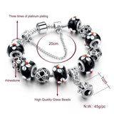 Crown Charm Bracelet Women Beads Bracelets Bangles Jewelry Sbr160016