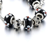 Crown Charm Bracelet Women Beads Bracelets Bangles Jewelry Sbr160016