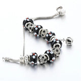 Crown Charm Bracelet Women Beads Bracelets Bangles Jewelry Sbr160016