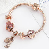 Summer Daisy Charm Bracelet DIY Flowers Pendant Bangle