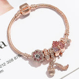 Summer Daisy Charm Bracelet DIY Flowers Pendant Bangle