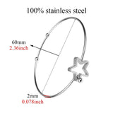 Star love cross wireless symbol Bracelet & Bangle