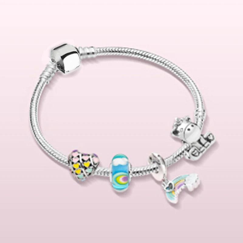 Silver-plated Charm Snake Bone Bracelet, DIY Fine Bracelet For Women