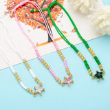 WANGAIYAO Pentagram Zircon Bracelet - Adjustable Braided Style