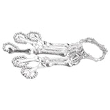 Halloween Wristband Skull Fingers Metal Skeleton Hand Bracelet With Ring