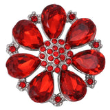 6pcs Red Series Metal 18mm Snap Button Charms For Bracelet Snap Jewelry