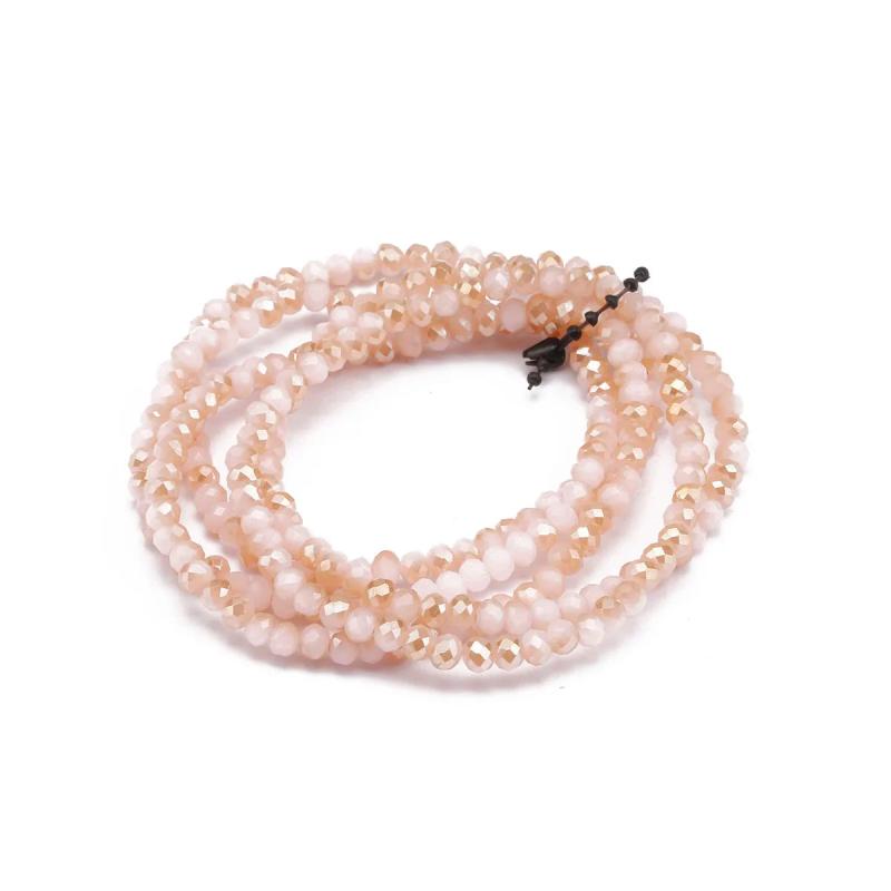 5pcs Sparkling Crystal Stretch Bracelets Women Holiday Beach Surf Jewelry