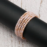 5pcs Sparkling Crystal Stretch Bracelets Women Holiday Beach Surf Jewelry