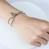 Cross Pendant Stainless Steel Bracelet Retro Punk Jewelry
