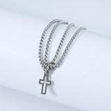 Cross Pendant Stainless Steel Bracelet Retro Punk Jewelry