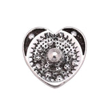 6pcs/lot Mixed Metal 18mm Snap Buttons with Rhinestone for Snap Bracelets