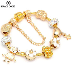 Bella Charms Bracelet DIY Snake Chain Jewelry Gift