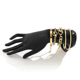 Exaggerated Thread Fried Dough Twist Alloy Bracelet