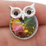 6pcs Owl Snap Button Fit 18mm Snap Bracelets Bangles DIY Ginger Charms